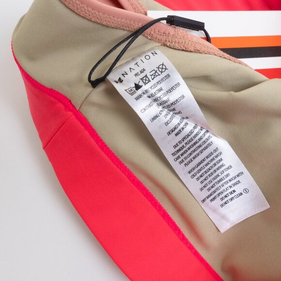 P.E Nation Sports Bra Fitness Active Colourful Box Out  Peach Bloom Small - Picture 13 of 14